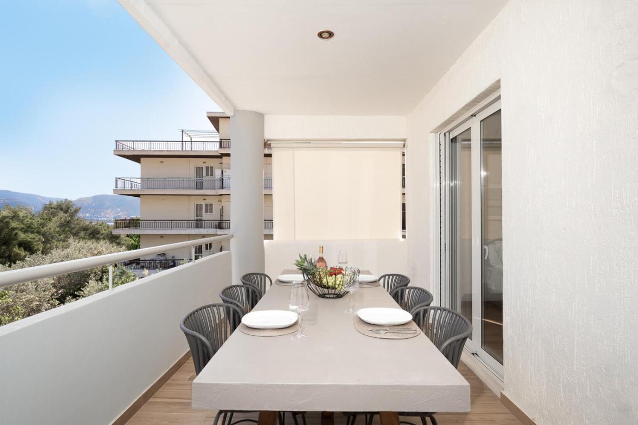 Blue Avra Apartment By A&D Properties Pórto Ráfti Kültér fotó